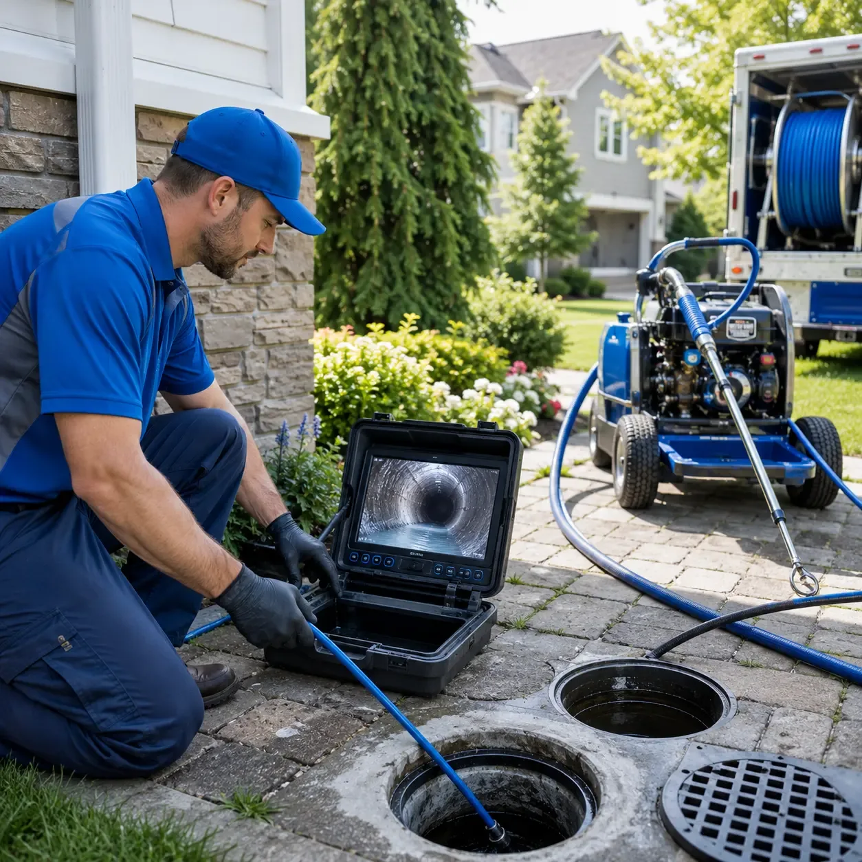 Outdoor drain cleaning professionals serving Ghent, NY