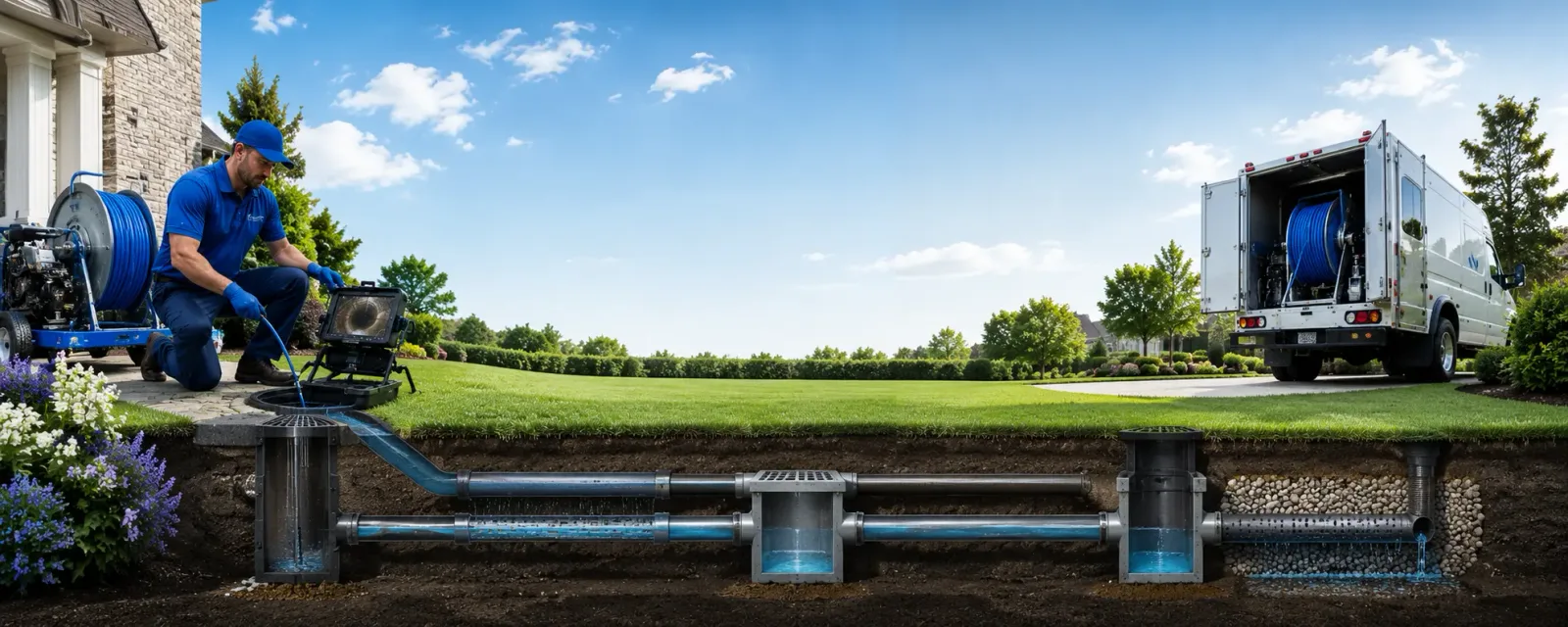Outdoor drain cleaning information for Ghent, NY